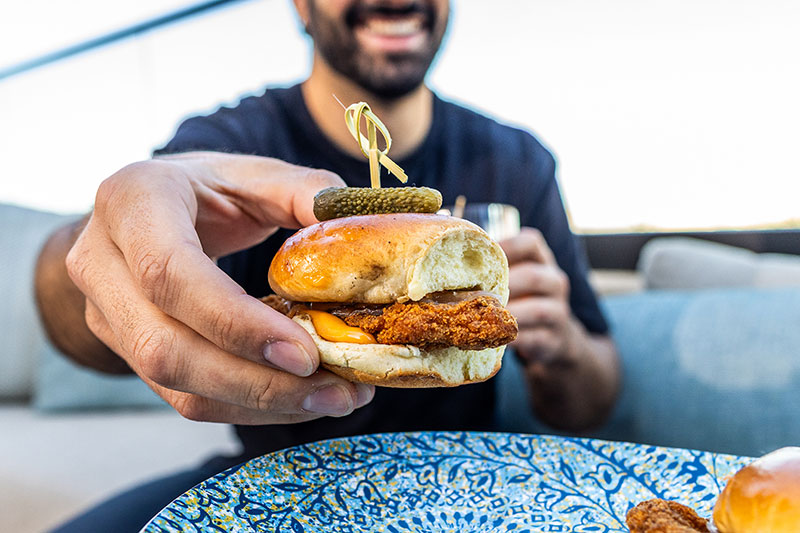 chicken sandwich at High Praise